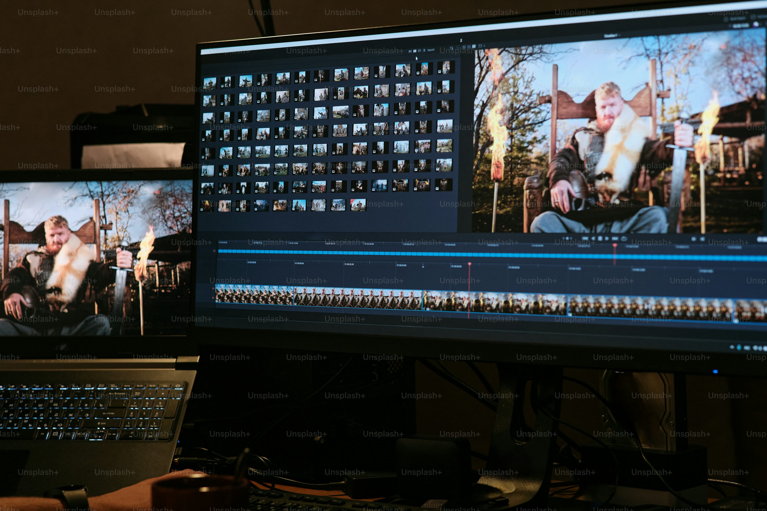 영화 후반 작업 관련 이미지