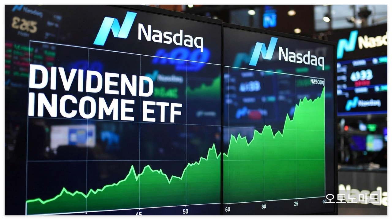 dividend income ETF chart, 미국 증시 또는 그래프 이미지