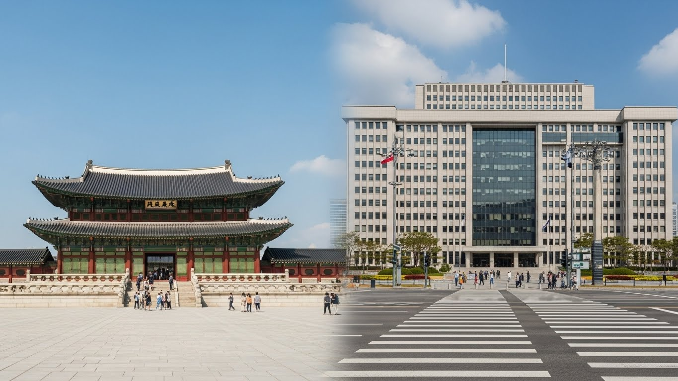 경복궁과 정부서울청사의 '도심 정치&middot;문화의 심장'