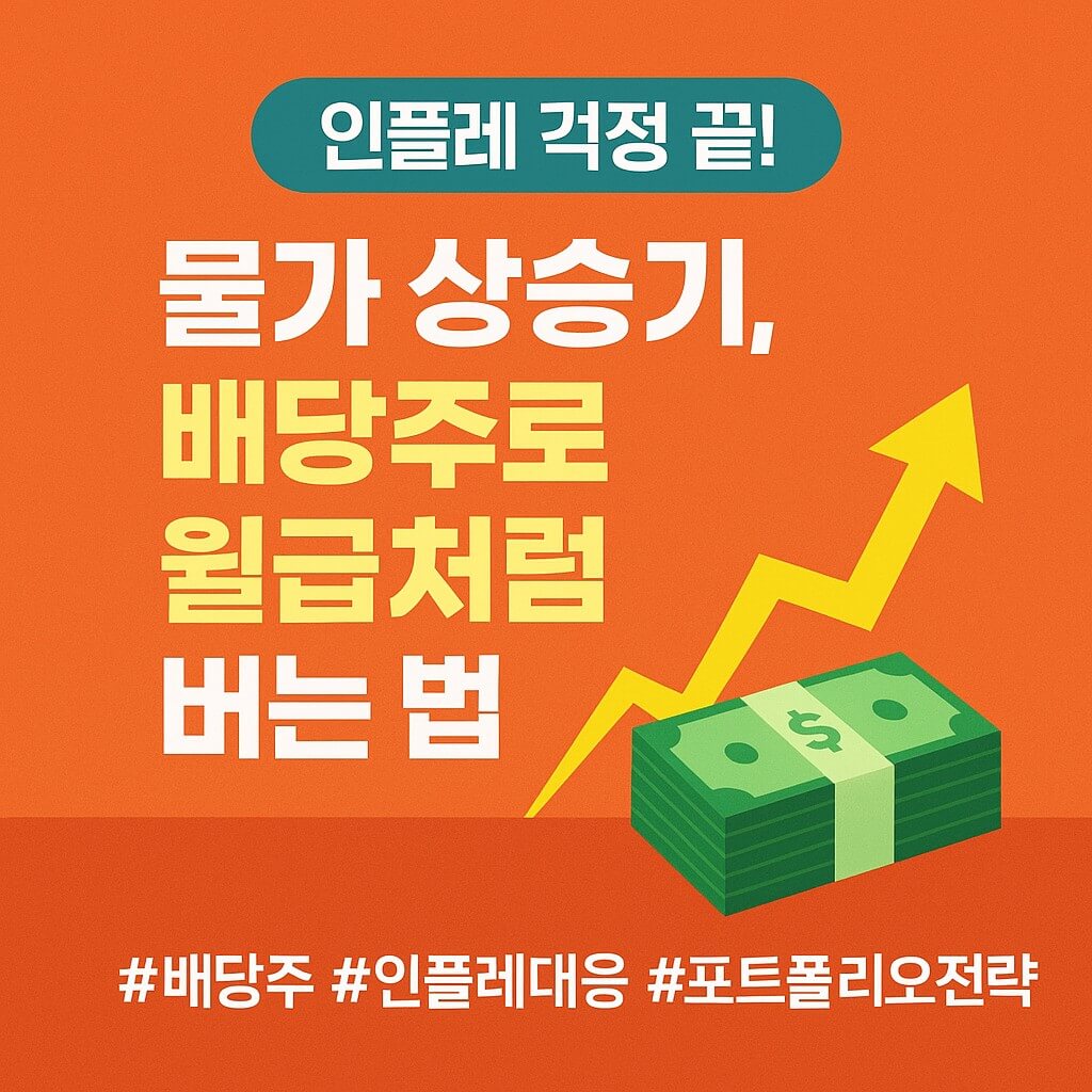 물가가 올라갈수록 돈 버는 법! 배당주로 인플레 이기는 포트폴리오 만들기