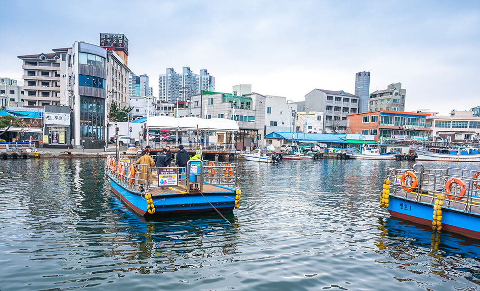 아바이마을 갯배 사진