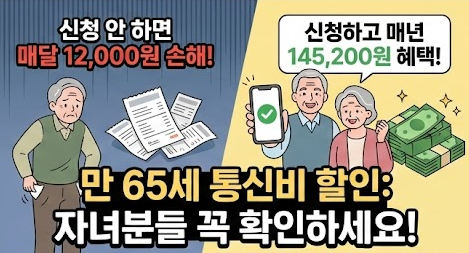 만 65세 이상 통신비 할인