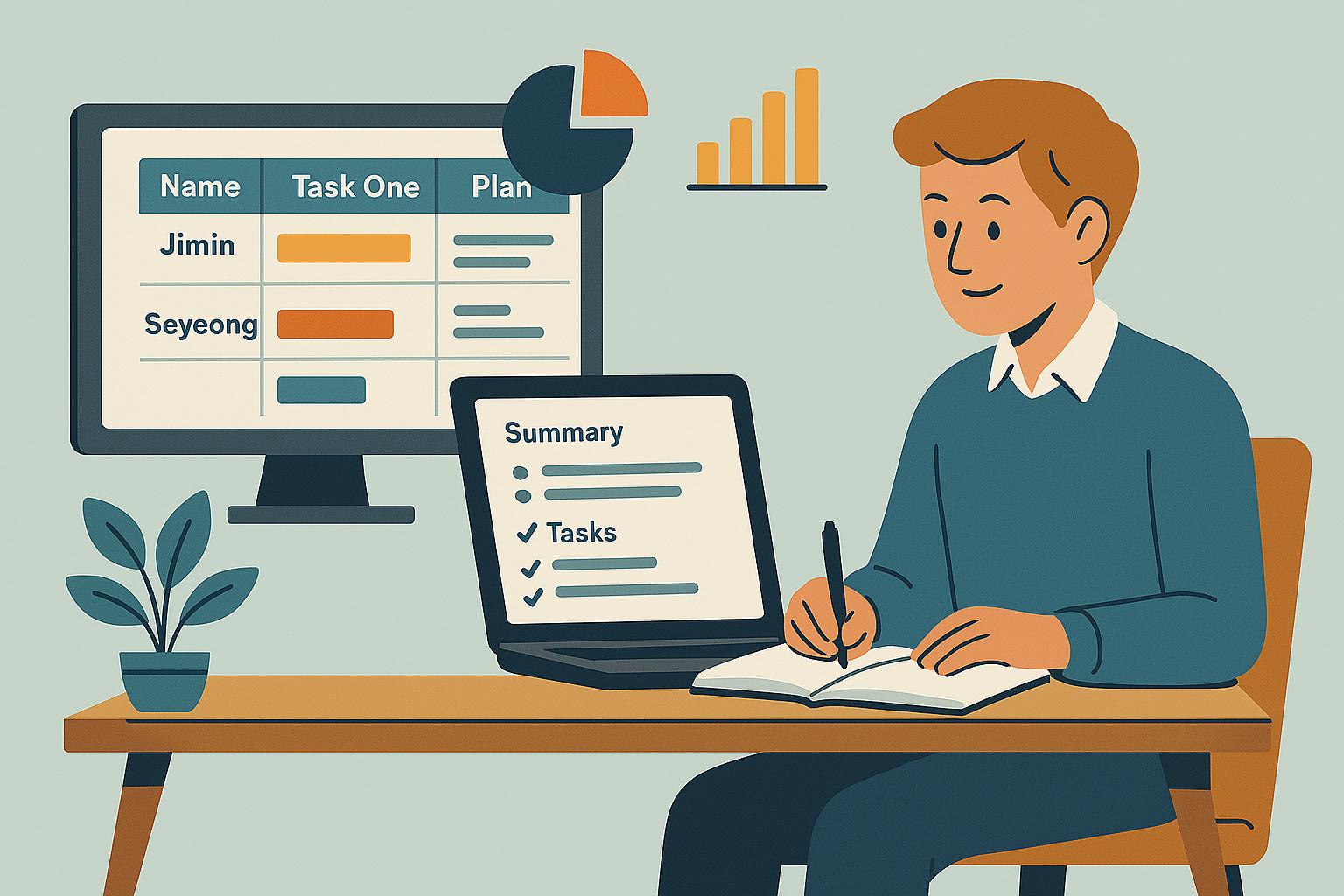 챗GPT와 구글 시트로 팀별 업무 리포트 자동 작성기 만들기