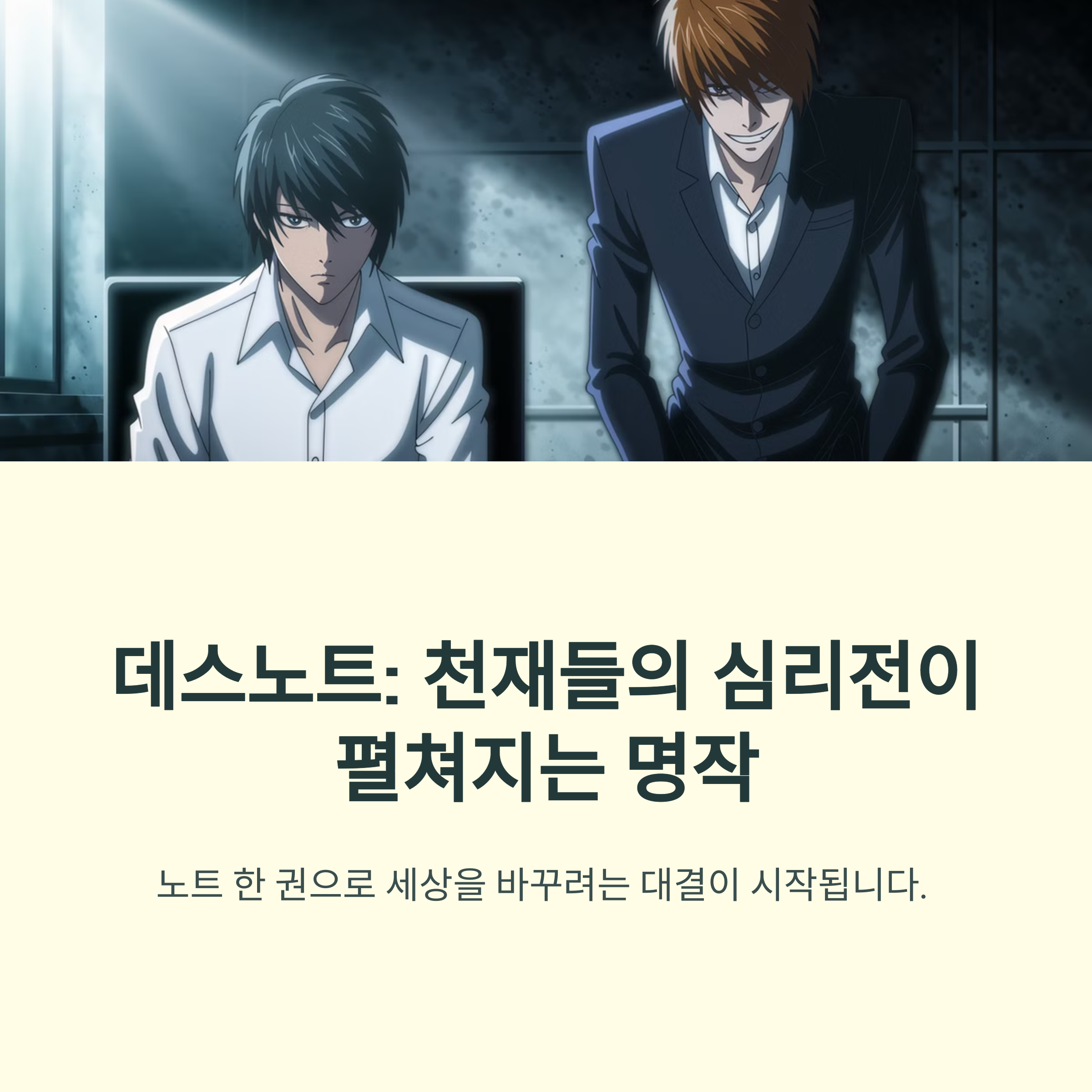 DEATH NOTE 데스노트(2006~2007) 심리전