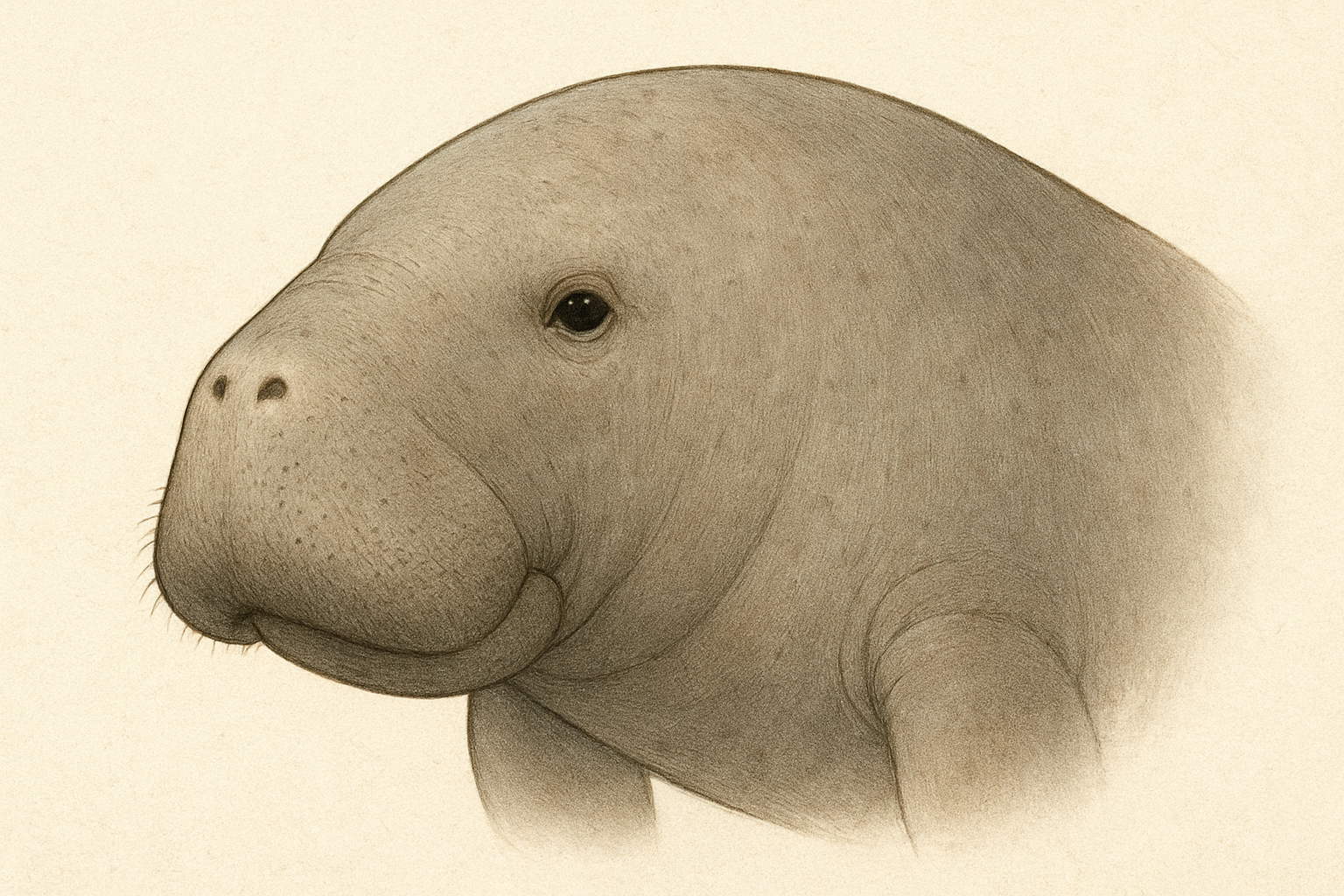 매너티 얼굴 일러스트