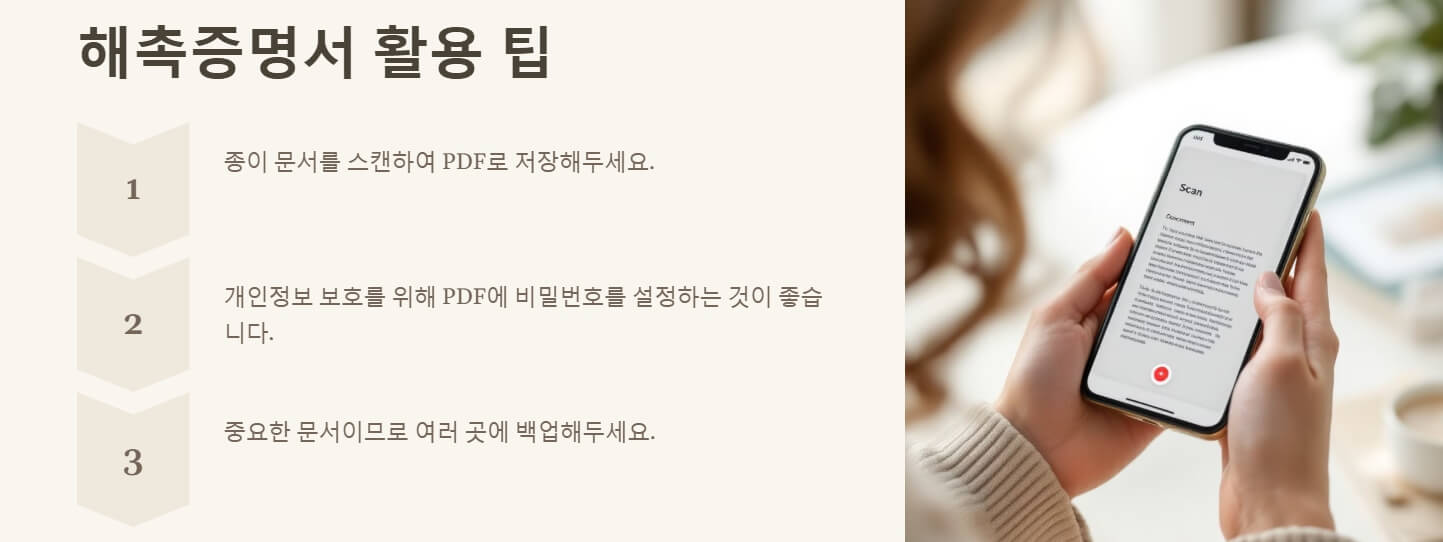 해촉증명서 양식 다운로드