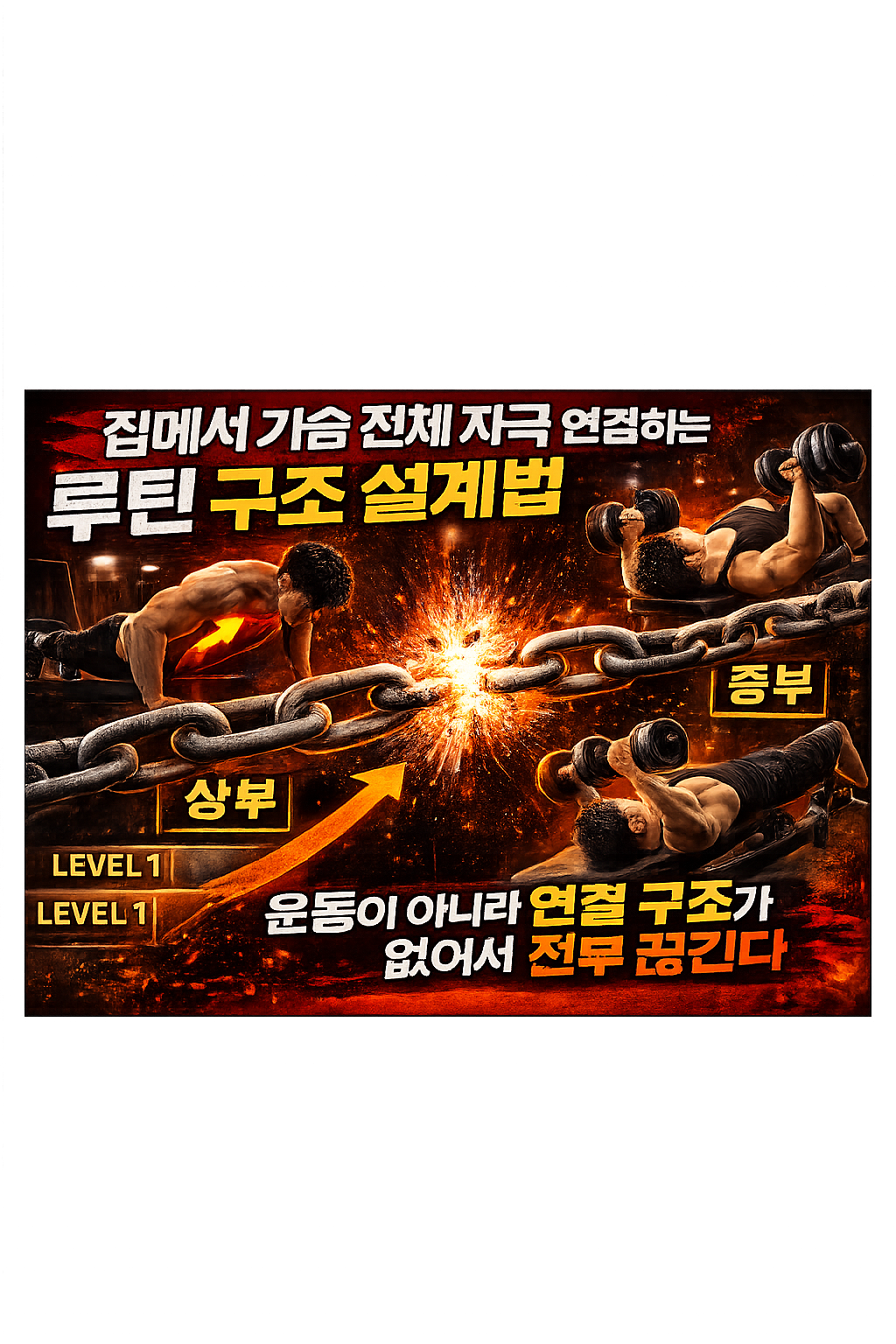 집에서 가슴 전체 자극 연결하는 루틴 구조 설계법