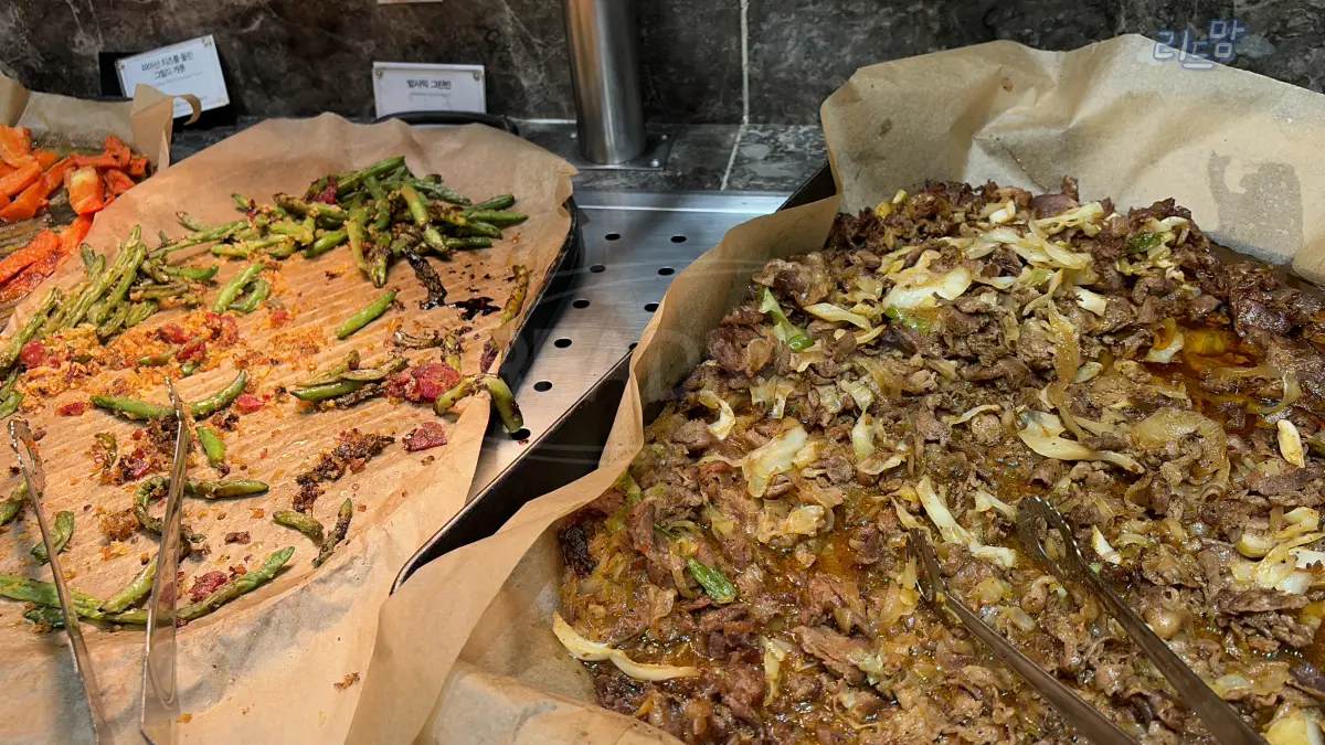 애슐리퀸즈-롯데몰-은평점-디너-발사믹 그린빈-불고기