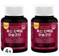 본트비 류신 단백질 타블렛 아미노산 BCAA 머슬코어 30g 60정&#44; 4개