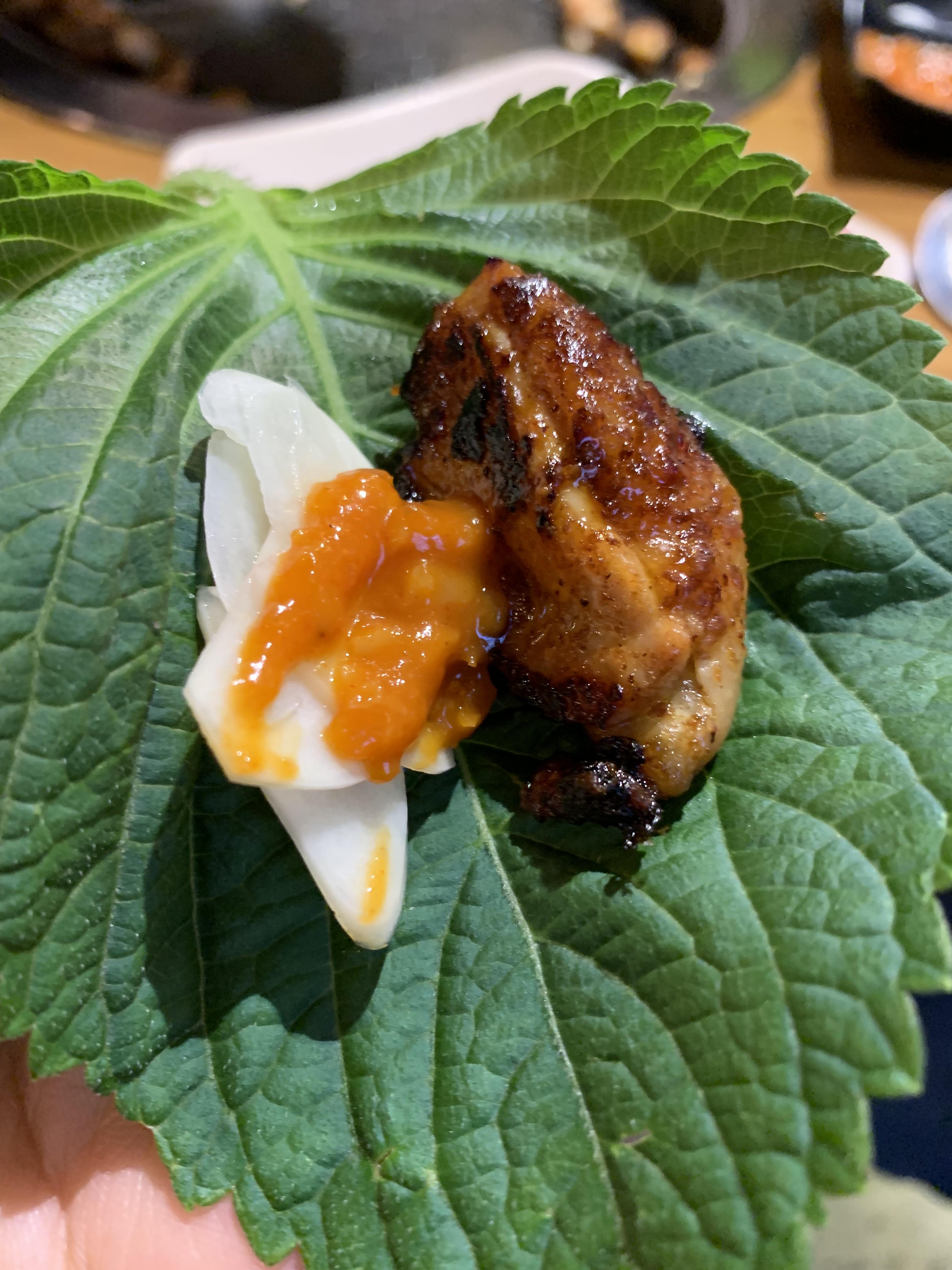 숯불닭갈비 마늘