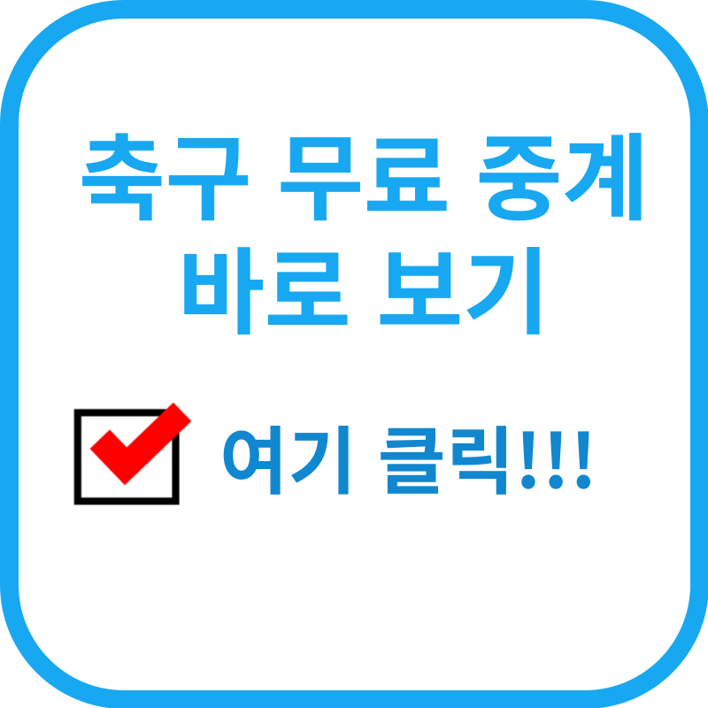 대한민국 축구 중계 무료 보기
