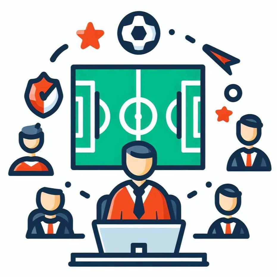 축구팀 관리 아이콘