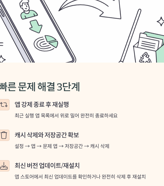 어플 실행 오류가 생길 때 간단 해결 방법 총정리