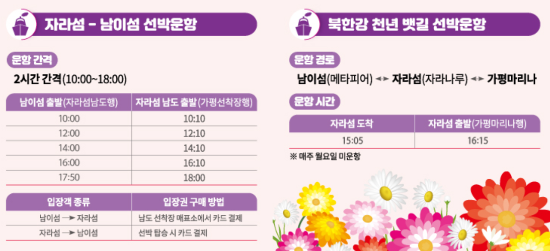 자라섬 꽃 페스타