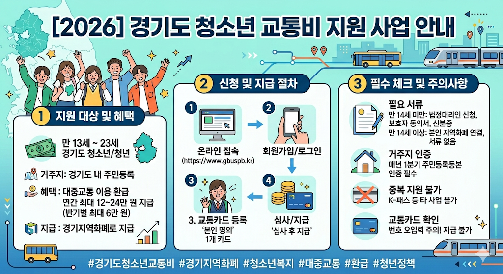 경기도 청소년교통비지원