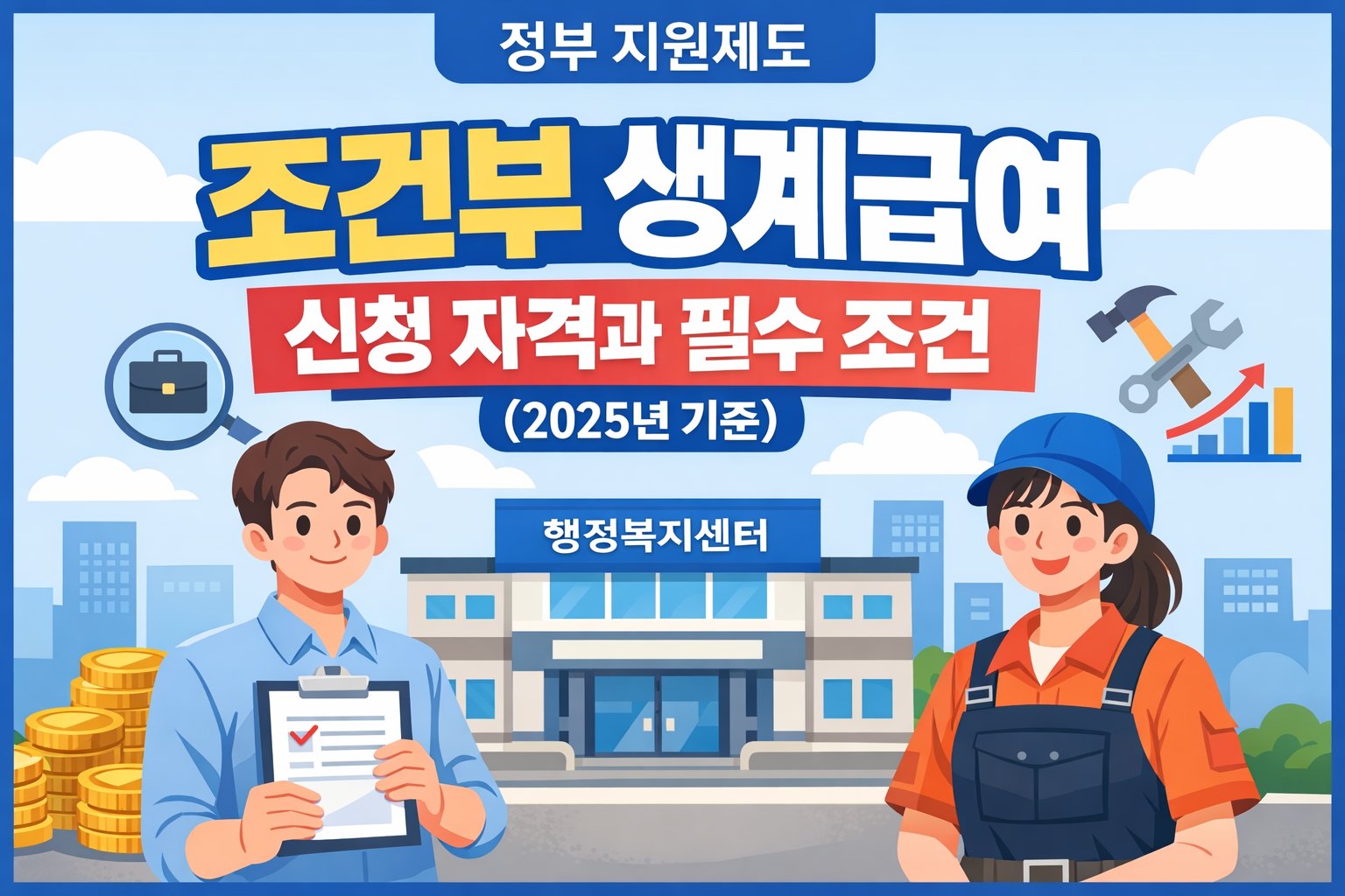 조건부 생계급여 신청 자격과 필수 조건 (2025년 기준)