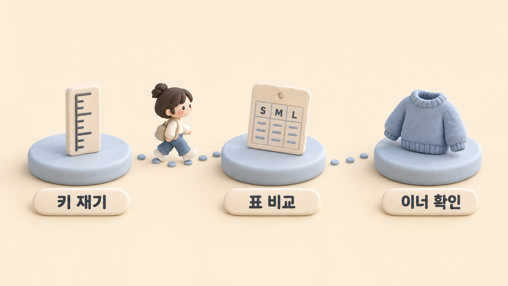사이즈 선택 순서도