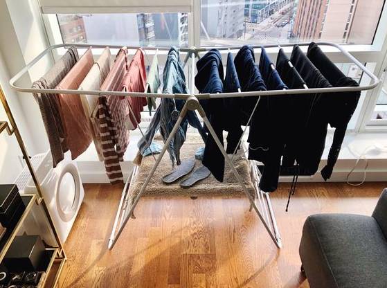 젖은 세탁물을 말리는 것도 한가지 방법