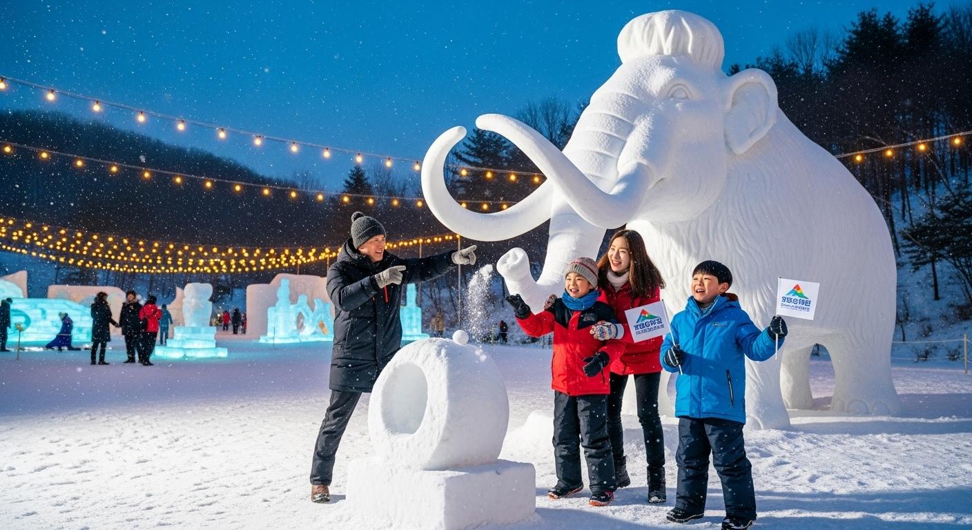 연천 구석기 겨울여행 눈꽃축제
