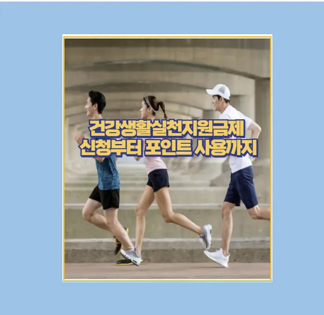 건강생활실천지원금 신청