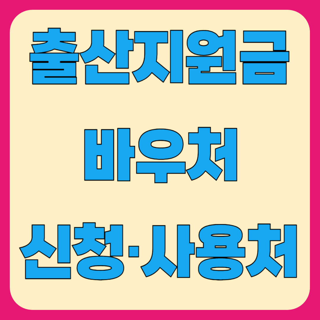 임신출산지원금 바우처 신청, 사용처(쿠팡, 치과, 피부과, 한의원)