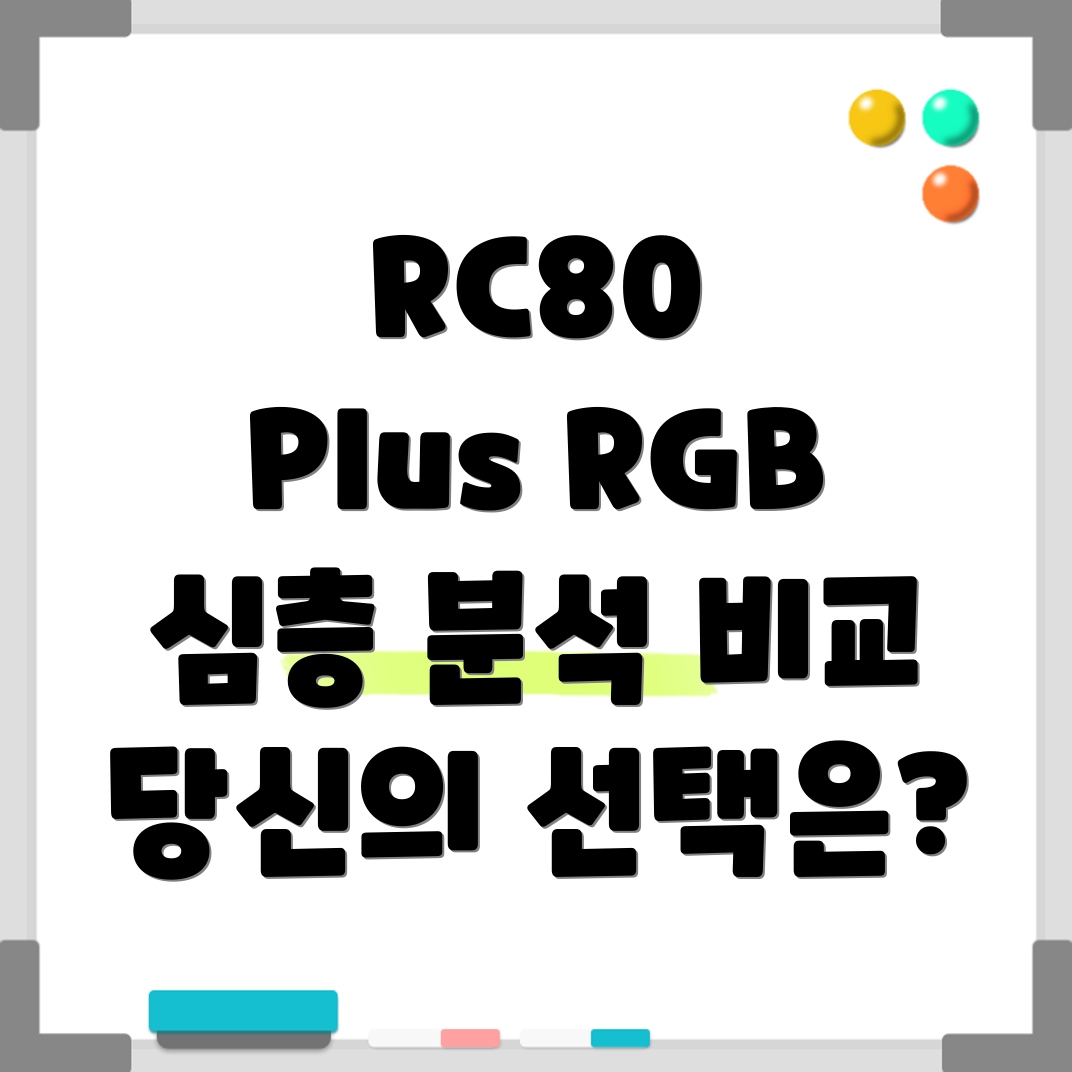 3RSYSSOCOOLRC80PlusRGB당신에게딱맞는선택은심층분석및비교