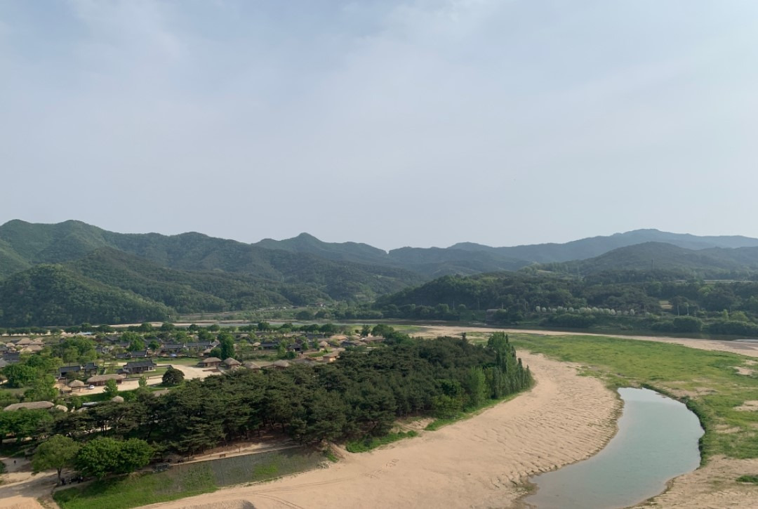 병산서원에서 바라본 낙동강