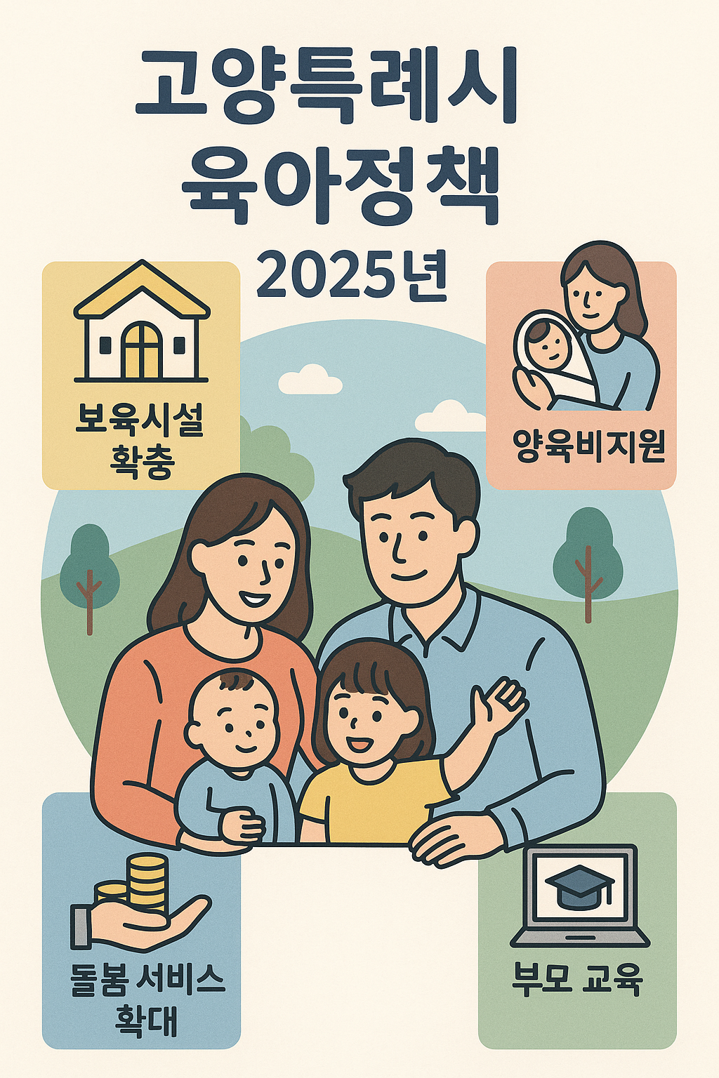 2025 고양특례시 육아정책 포스터