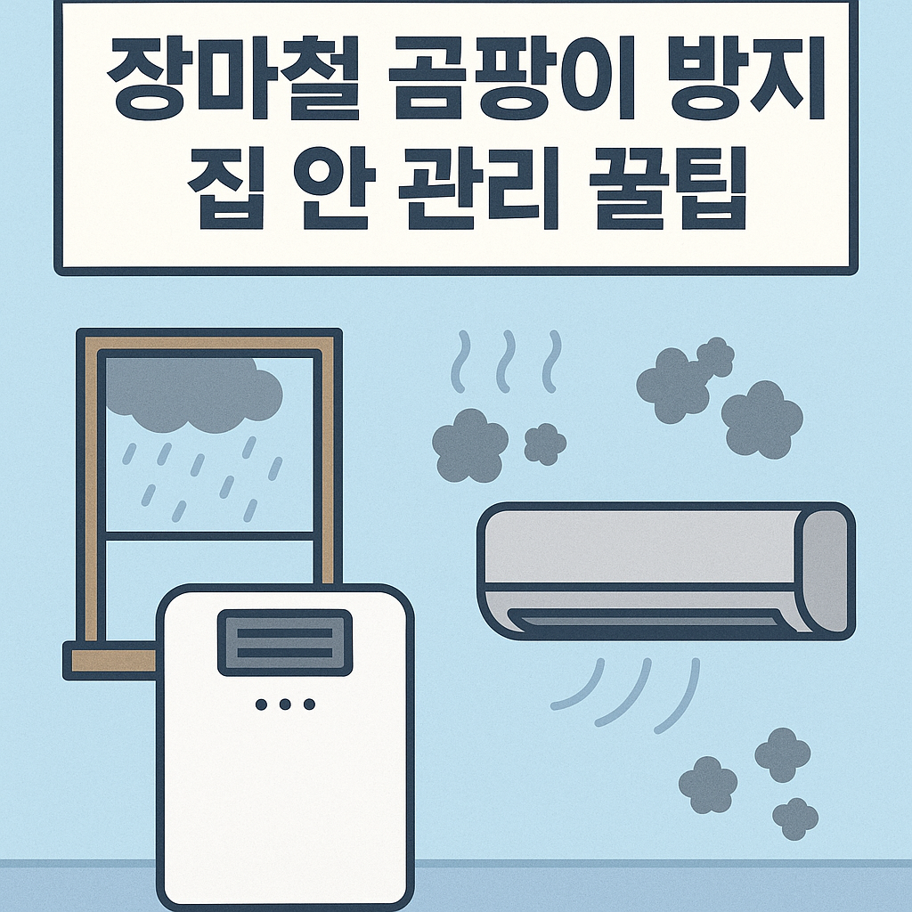 장마철 곰팡이 방지하는 집안 관리 꿀팁