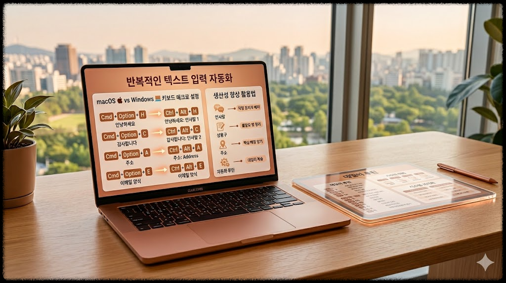 키보드 매크로 설정으로 반복적인 텍스트 입력 자동화하는 방법, 생산성을 확실히 높여주는 현실적인 활용법