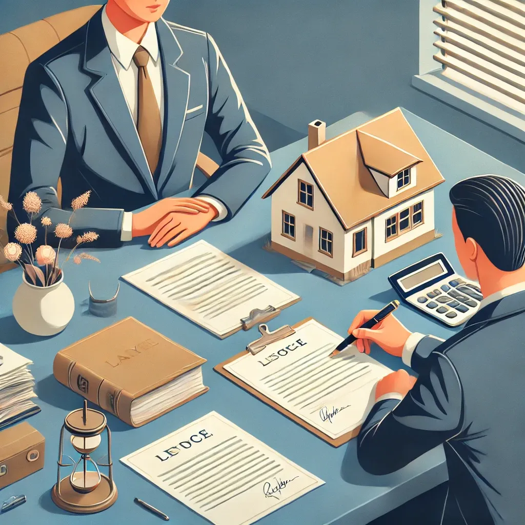 변호사-부동산-소송-상담-고객-모형-집