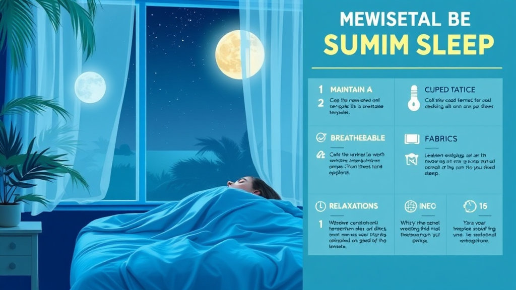 과학적으로 검증된 여름철 숙면 전략