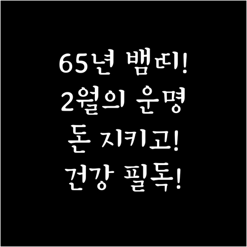 1965년생 뱀띠를 위한 2월 운세 ..