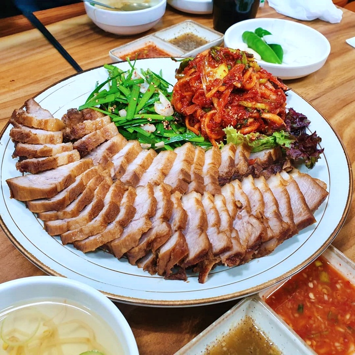 생방송 오늘저녁 오산 오색시장 족발 보쌈 맛집