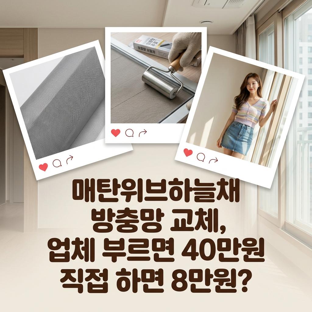 매탄위브하늘채 32평 방충망 공동구매 최저가 솔직 후기 비용 공개