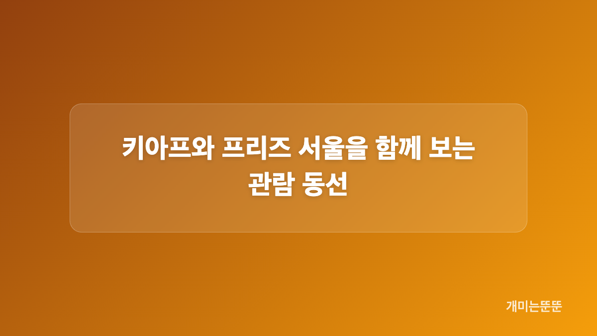 키아프 서울 2026 티켓 가격과 관람 범위
