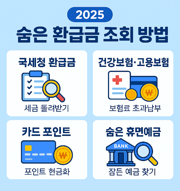 숨은 환급금 조회 방법