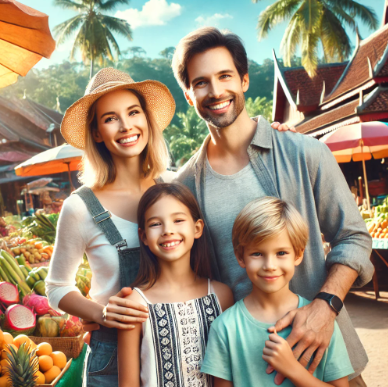 동남아 가족 여행 이미지