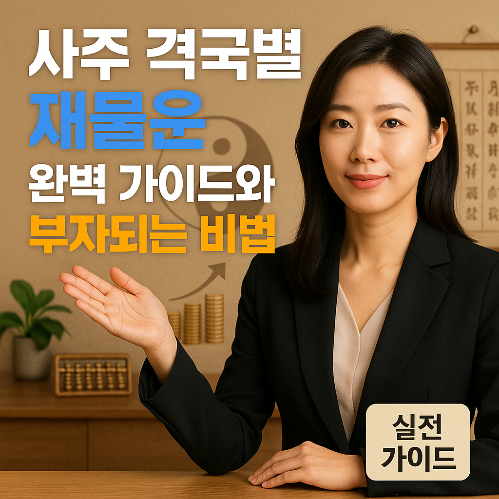 사주 격국별 재물운 완벽 가이드와 부자되는 비법