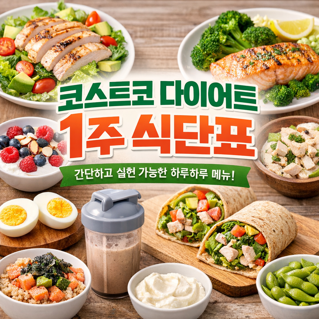 코스트코 다이어트 1주 식단표