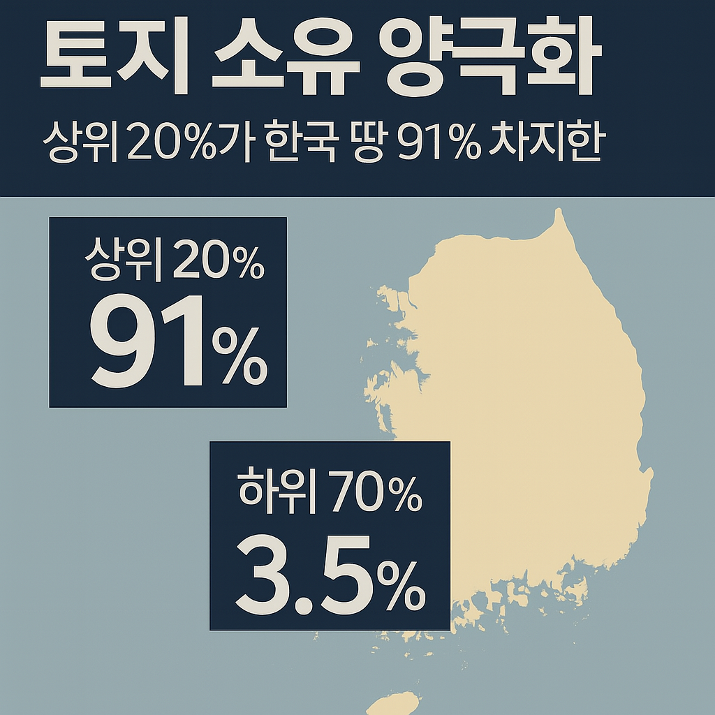 토지 양극화, 누구를 위한 부동산인가? 한국 땅 91%를 쥔 20%의 진실