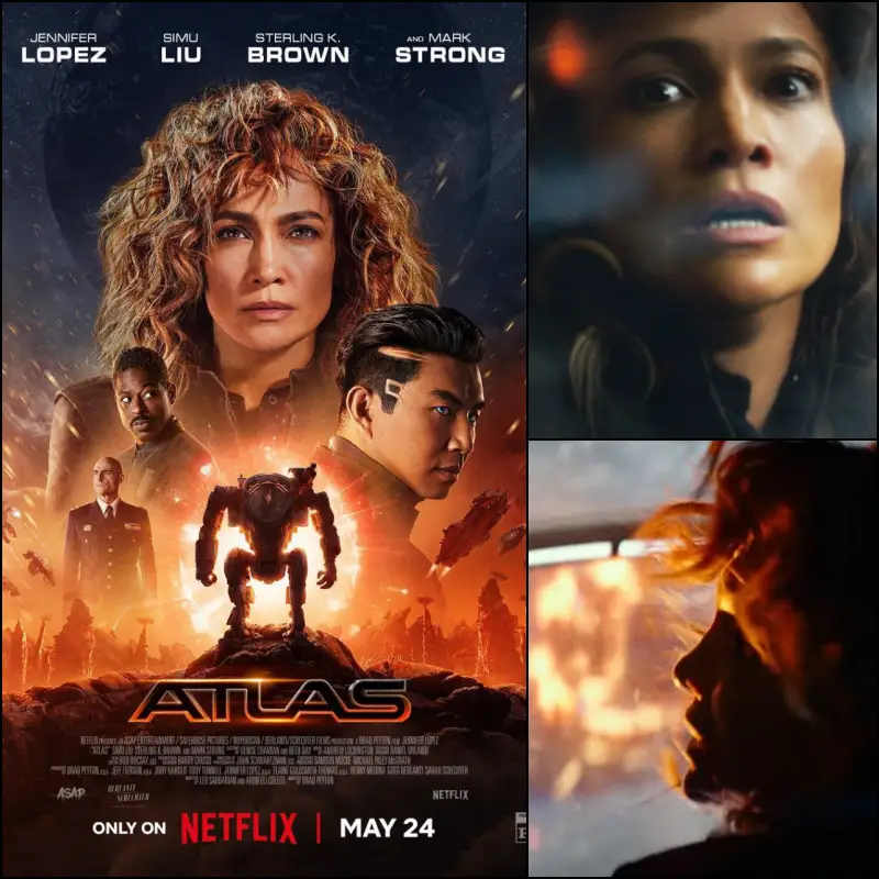 넷플릭스 아틀라스 주인공들이 등장하는 포스터와 방영일
