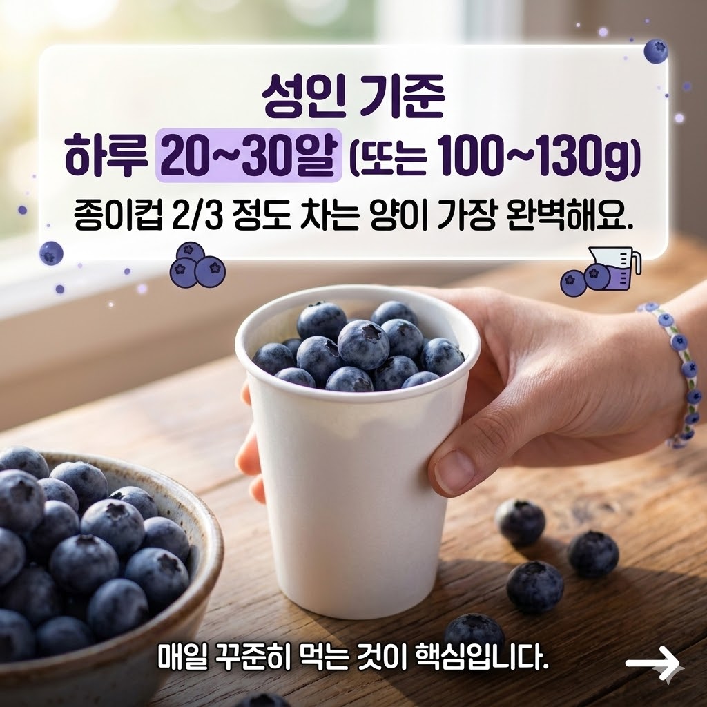 블루베리 하루 섭취량