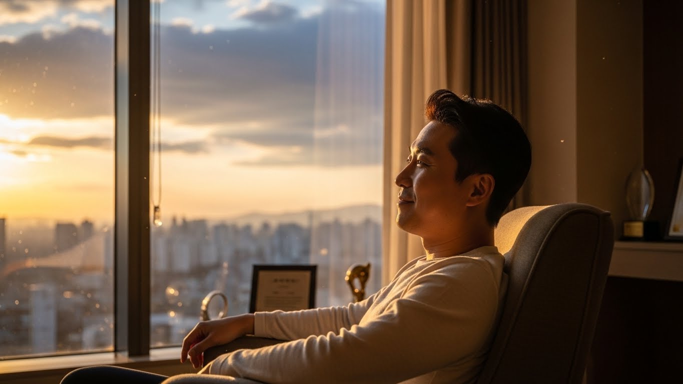 복잡한 보험료 정산 문제를 해결하고 매달 지출 부담을 덜어 안도하는 모습