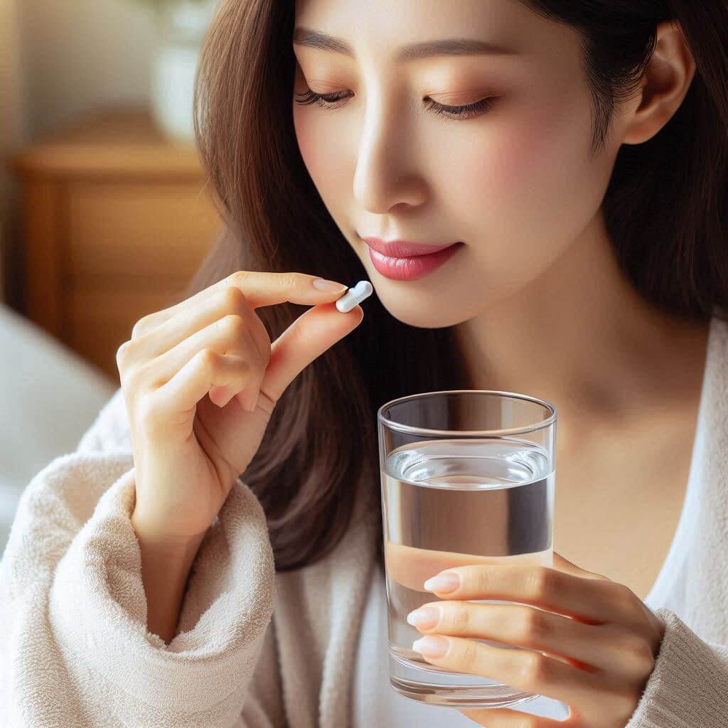 유산균먹는여자