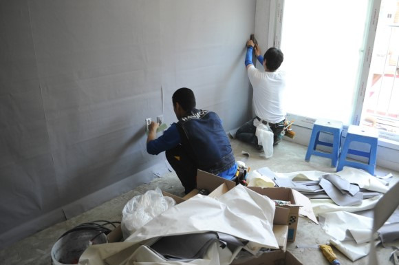 도배 팀워크 중요