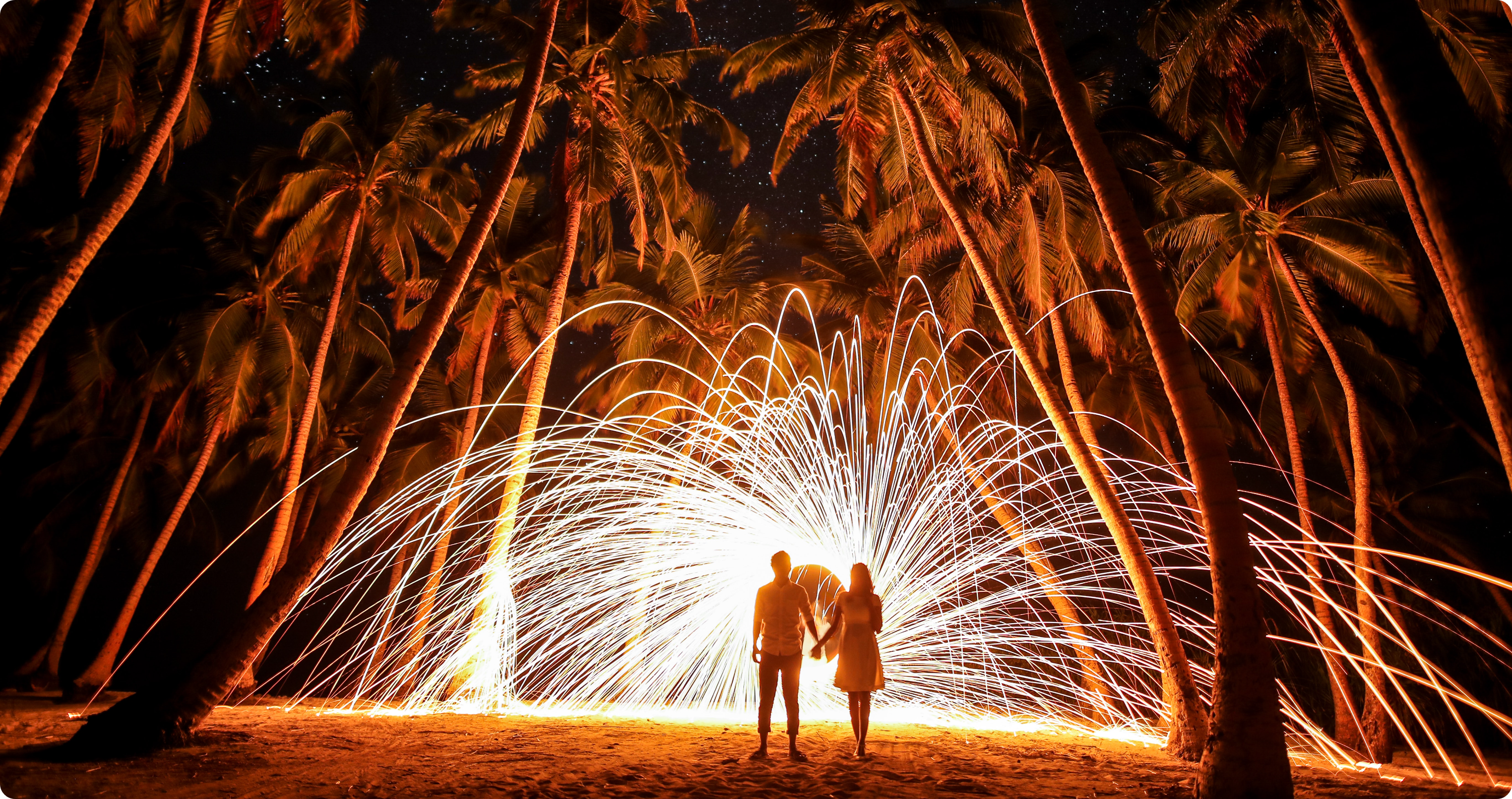 lovers and fireworks
