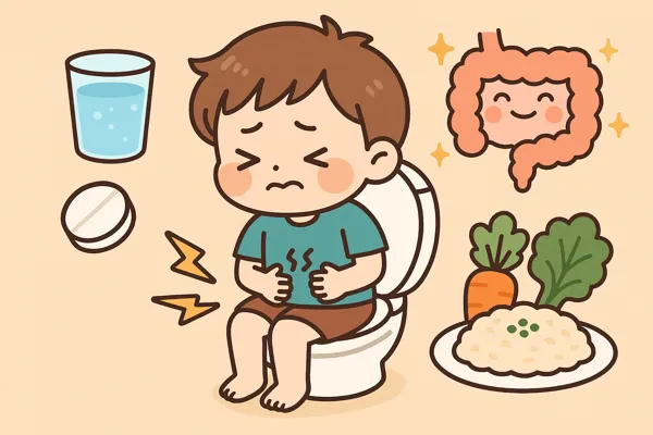 장염 시 필요한 휴식 이미징