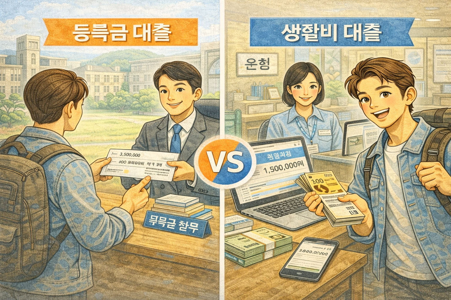 학자금대출 관련 사진첨부