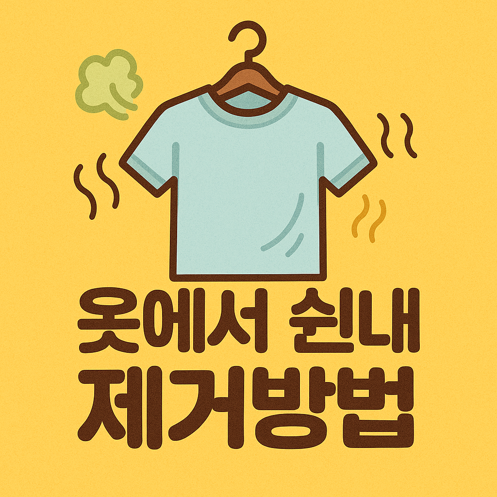 옷에서 쉰냄새 제거방법